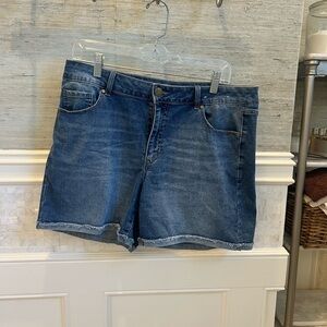 14 / 32 d. Jeans denim jean shorts blue stretchy curvy